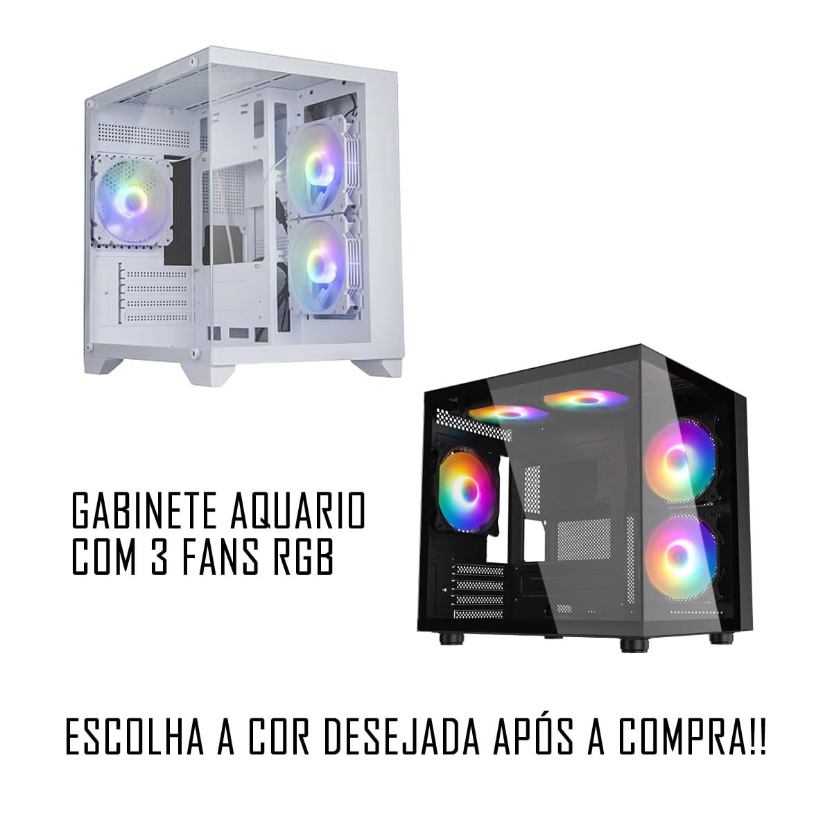 PC Gamer com AMD Ryzen 7 5700G, 32GB RAM, NVME 500GB, NVIDIA